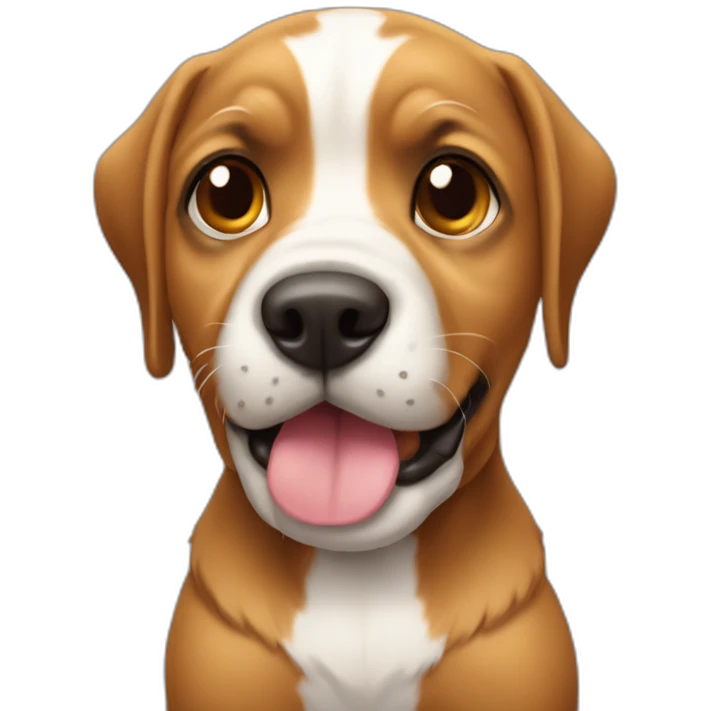 Cachorro caramelo dedos cruzados emoji