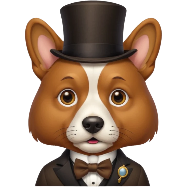 dog gentleman emoji
