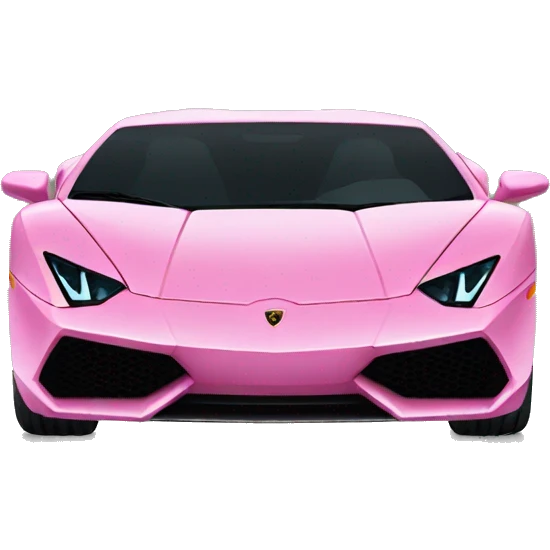 Pink Lamborghini  emoji
