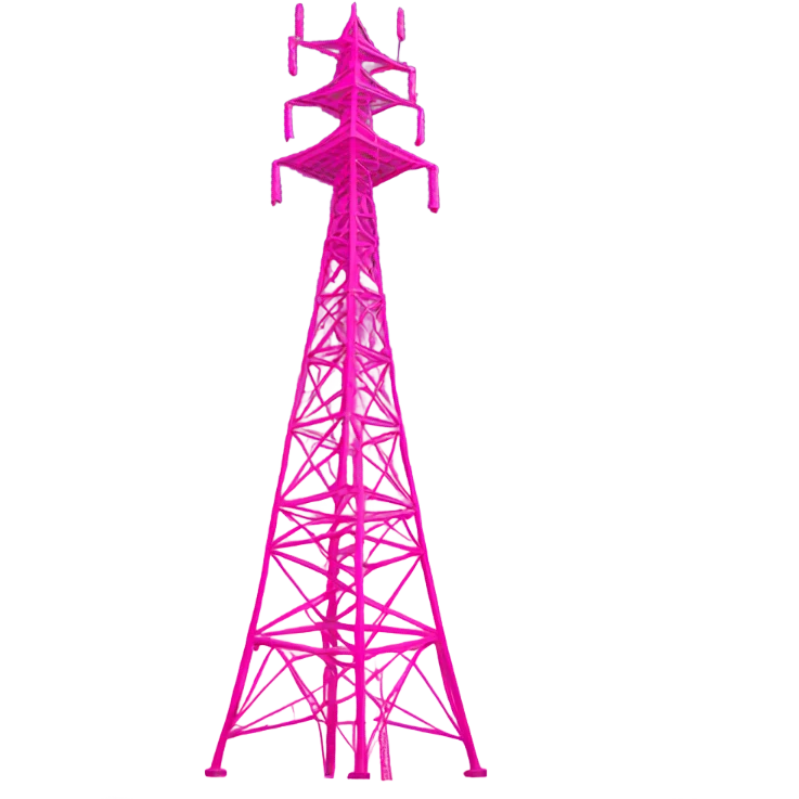 pink radio tower emoji