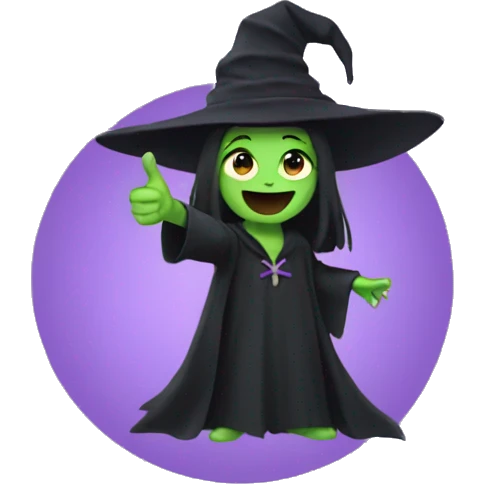 Witch thumbs up emoji