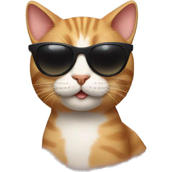 Cat with sunglasses emoji