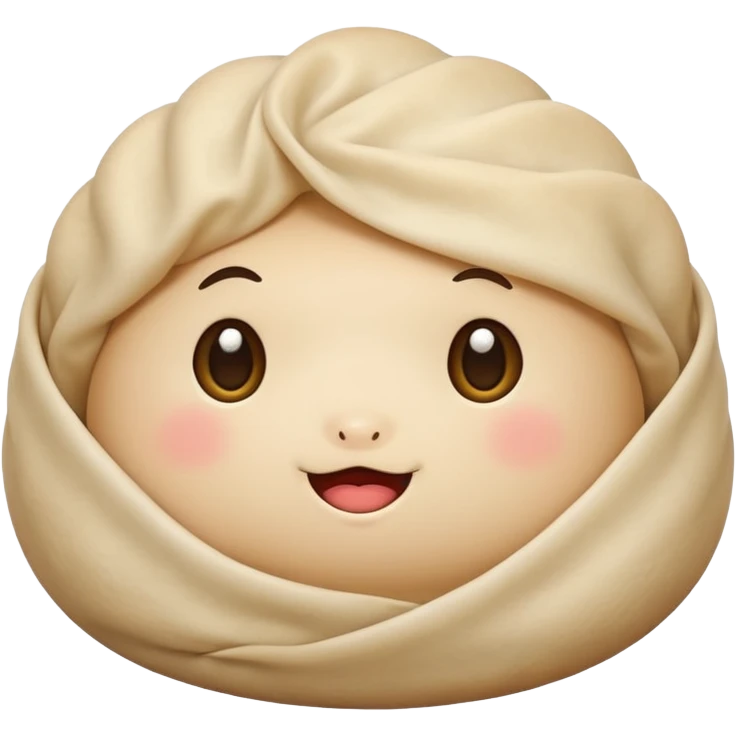 Cute dumpling emoji