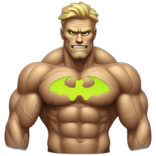Radioactive muscle guy  emoji