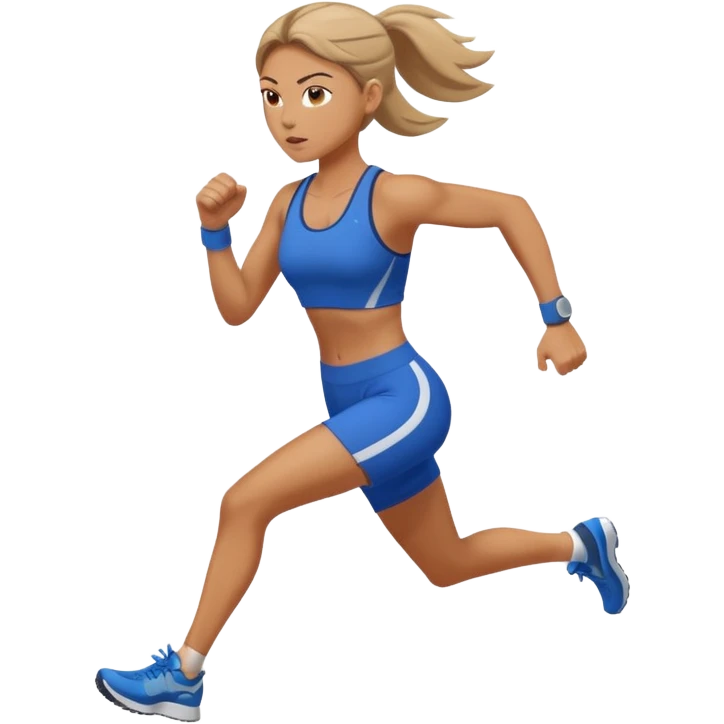 donna che corre emoji