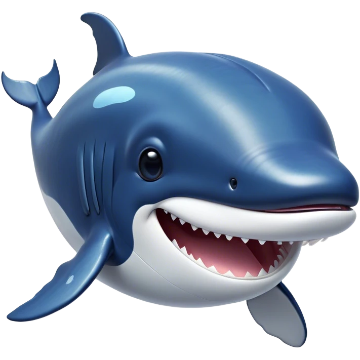 Cinematic Comical Humpback Whale Portrait Emoji, Head tilted dramatically with an exaggeratedly shocked expression, featuring a massive yet graceful body with wide, comically expressive eyes full of playful disbelief and animated pectoral fins, Simplified yet hilariously expressive features, highly detailed, glowing with a slightly sassy oceanic glow, high shine, dramatic yet playful, stylized with an air of cheeky marine mischief, soft glowing outline, capturing the essence of a meme-worthy humpback whale that looks ready to make waves with its hilariously dramatic antics! emoji
