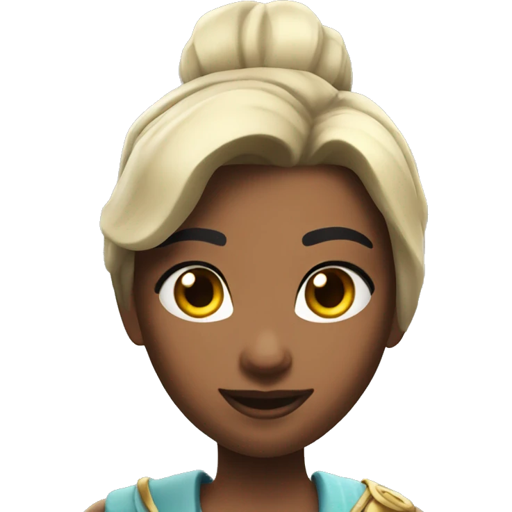 Fortnite princess with black hair emoji