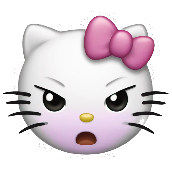 angry hello kitty emoji  emoji