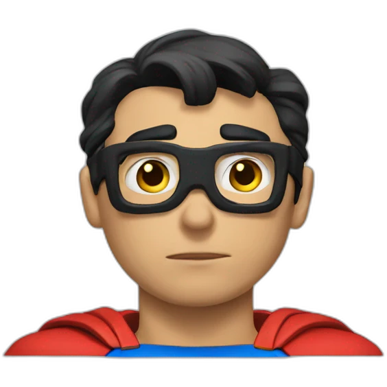 Superman boring emoji