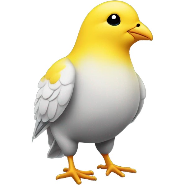 Yellow pigeon emoji