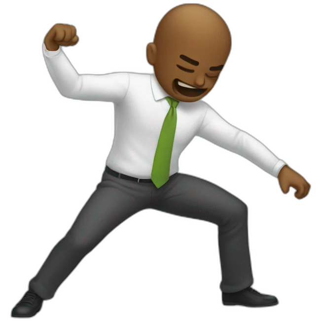 finance bro aggressively dabbing emoji