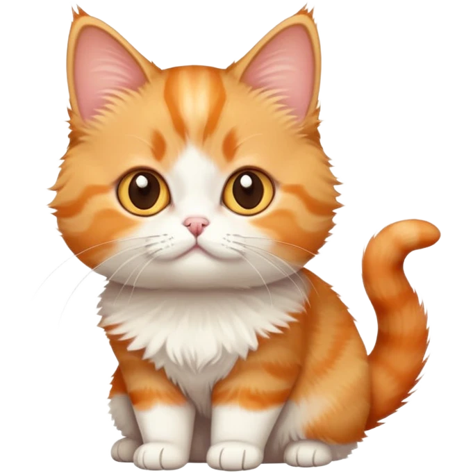Orange munchkin cat emoji