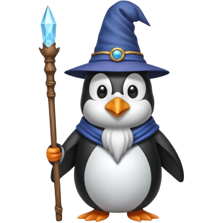 Penguin Wizard emoji