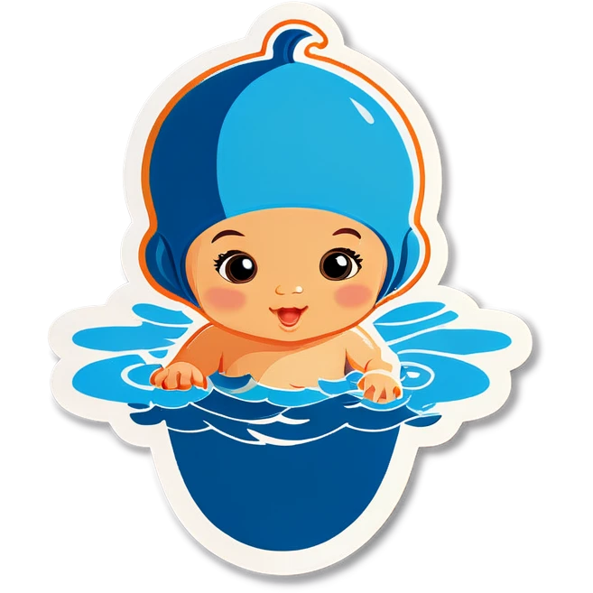Baby swimming  emoji