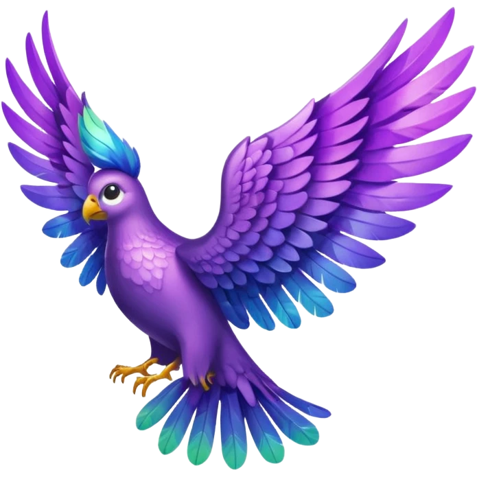 purple wing emoji