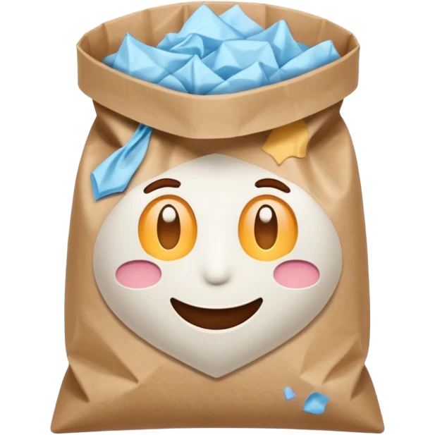 detergant in paper bag emoji