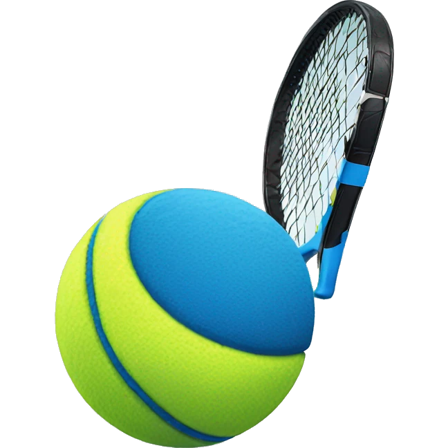 blue tennis ball emoji