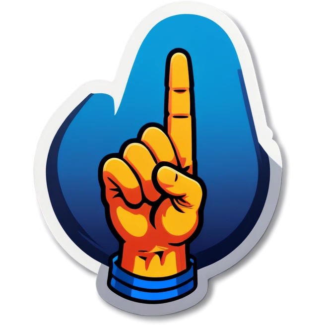 Middle finger emoji