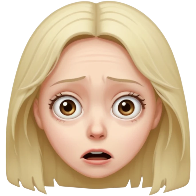 Scared woman emoji
