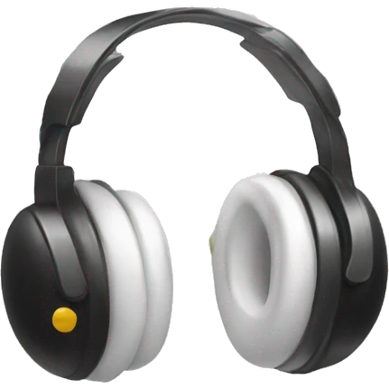 white headphones bow emoji