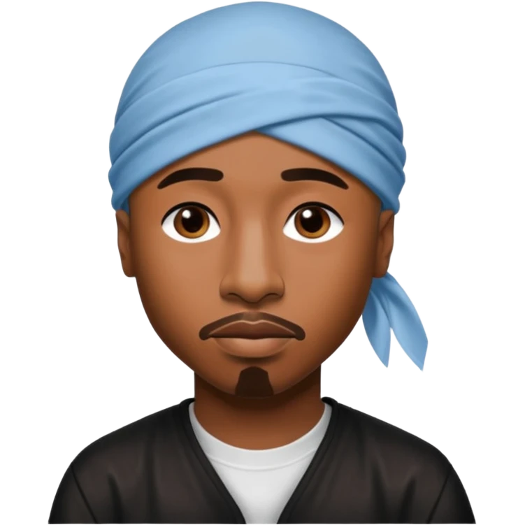 2Pac only face and durage emoji
