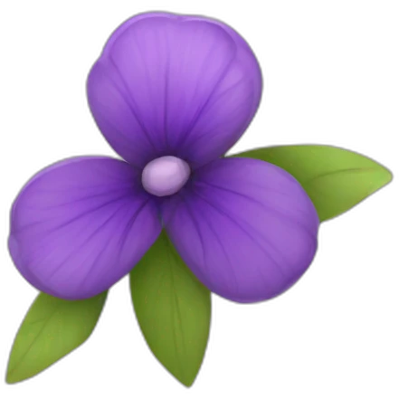 violet flower emoji