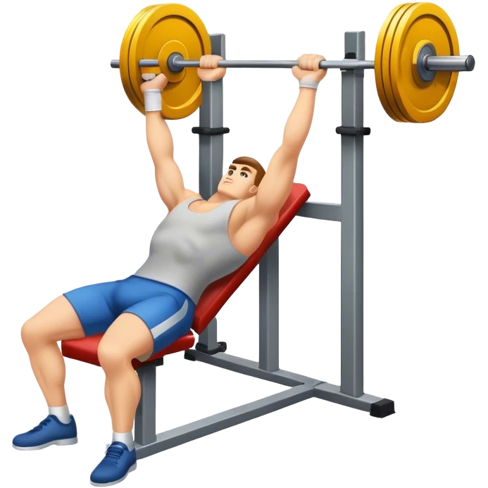 close-grip flat-benchpress emoji