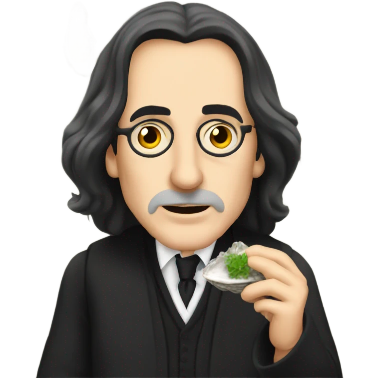 Professor snape eating raw oysters emoji
