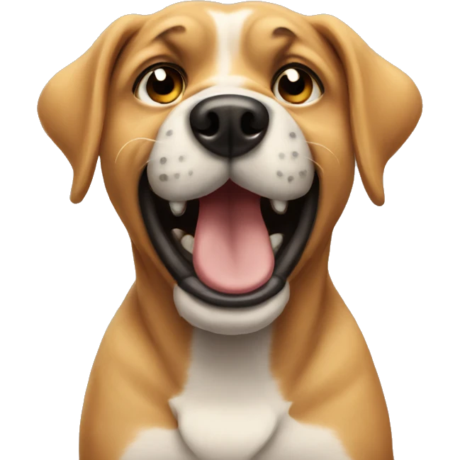 Dog slapping head emoji