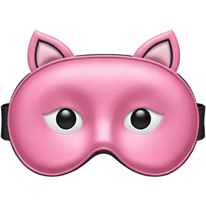 pink sleep mask emoji emoji