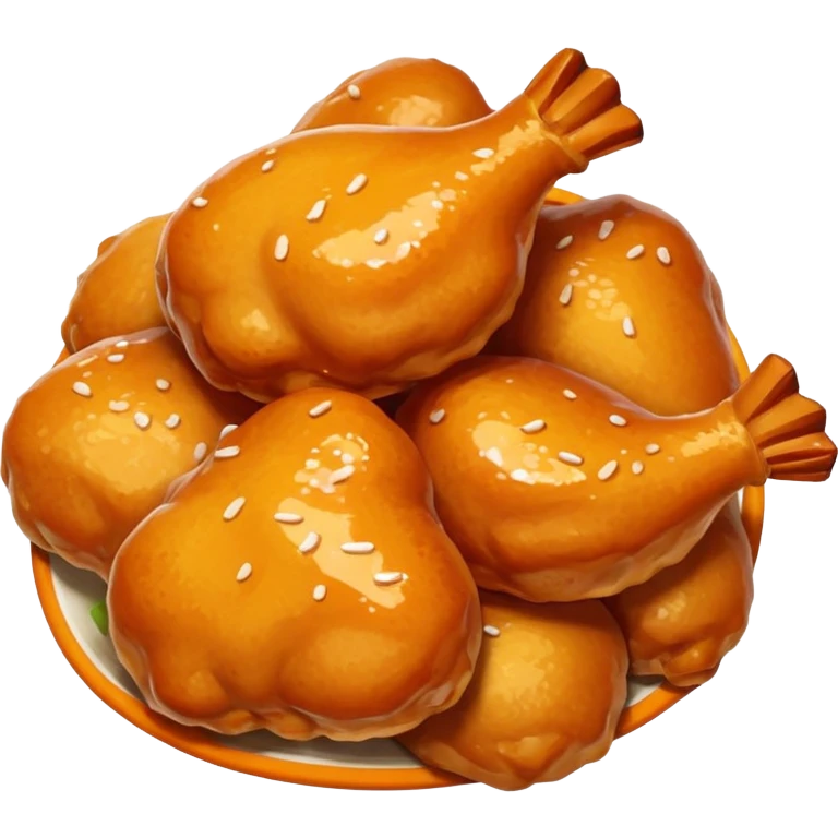 Orange chicken emoji