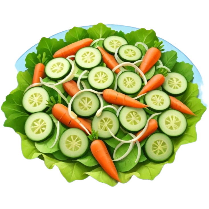 Veggie salad with no tomatoes emoji