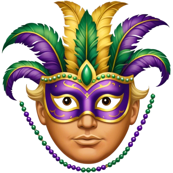 Donald trump at Mardi Gras  emoji