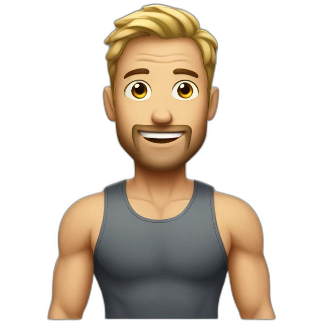 man before going to the gym emoji