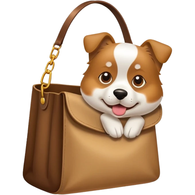 Dog wearing a bag emoji