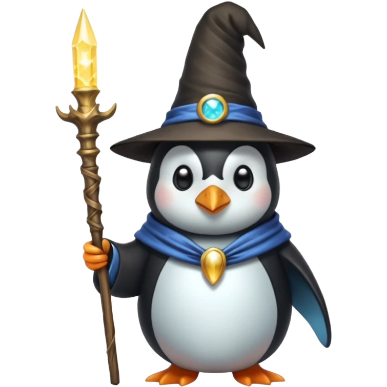 Penguin Wizard emoji