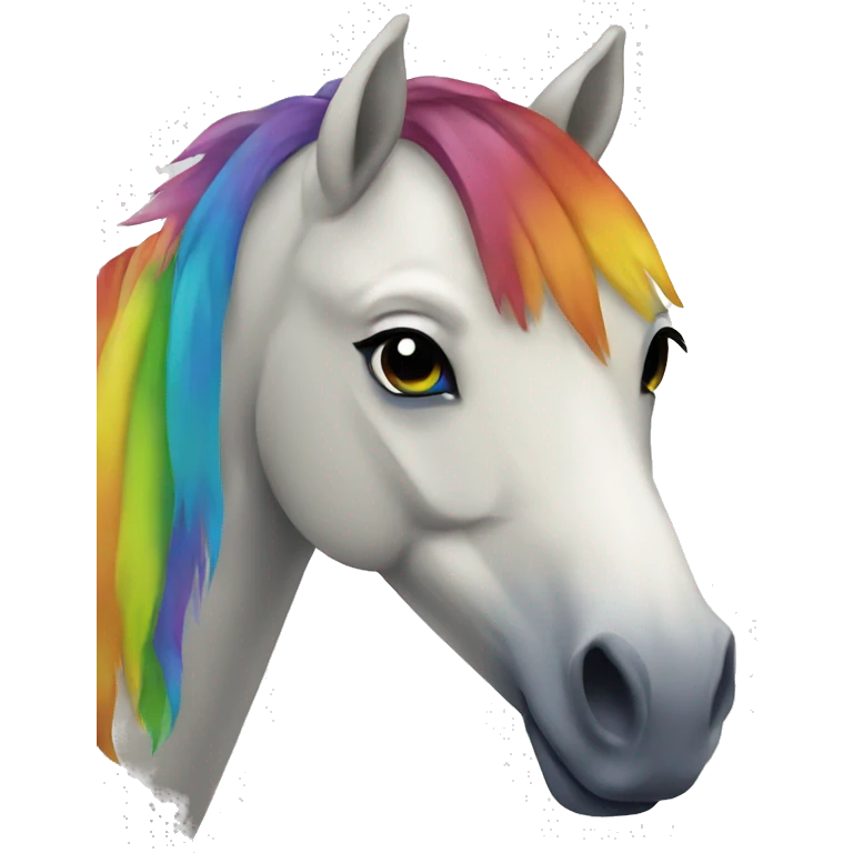 Rainbow horse emoji
