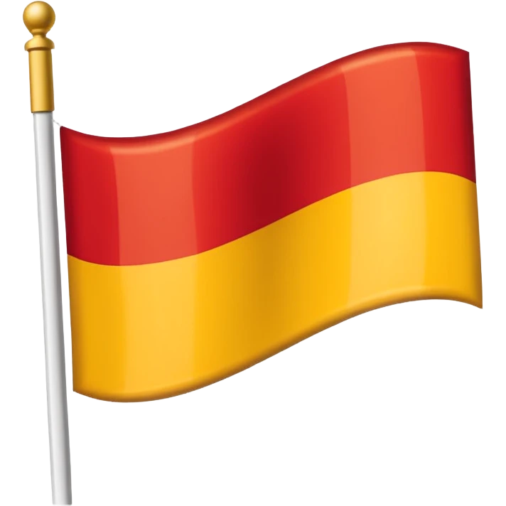 Red, white, and golden yellow vertically sequenced tricolour flag inspired by the flag of Italy emoji