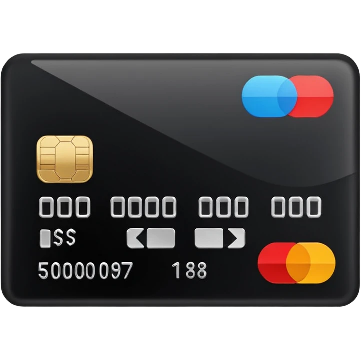 black credit card, no text emoji
