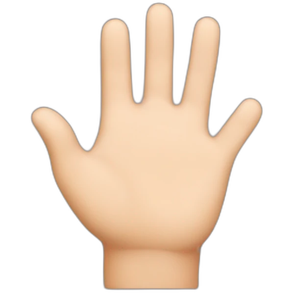 people greeting with hand emoji