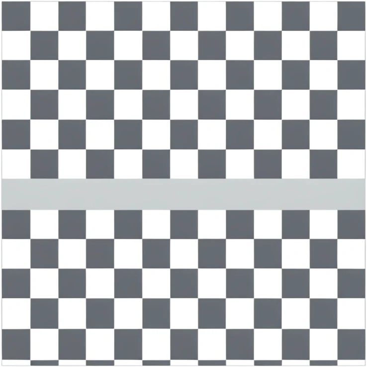 Gray and white checkered pattern, 8x8 grid, minimalist design, flat colors emoji