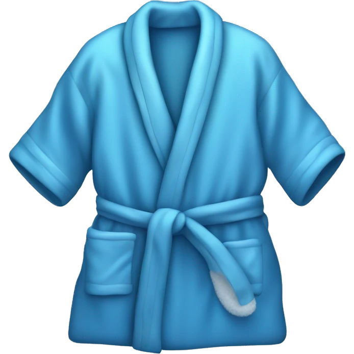 Blue home bathrobe emoji