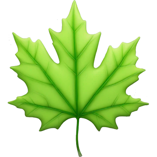 green maple leave  emoji