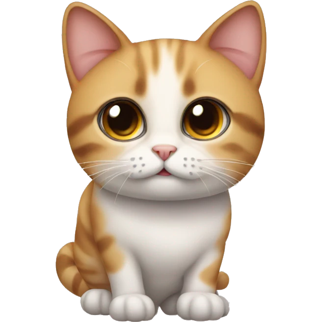 cutest cat with big round eyes emoji