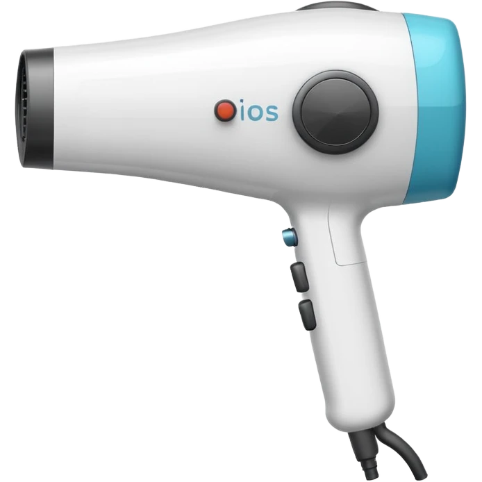 Blowdryer outline white emoji