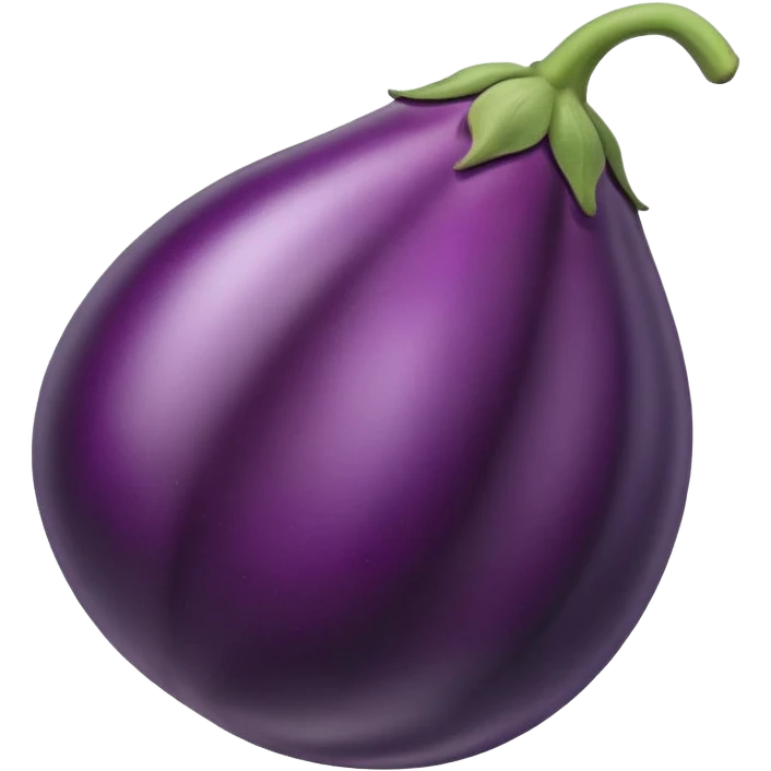 Tan eggplant emoji