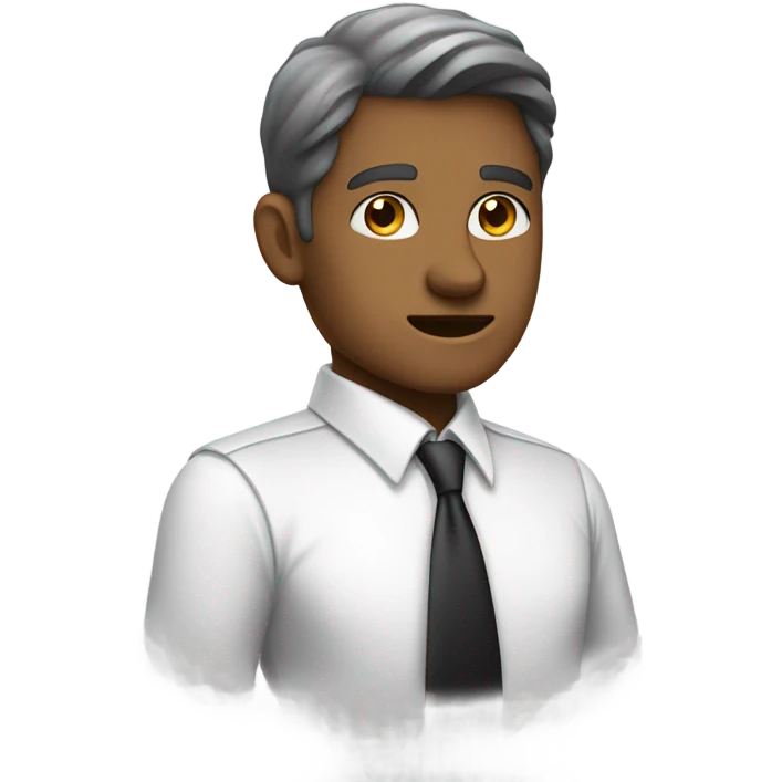 White collar  emoji