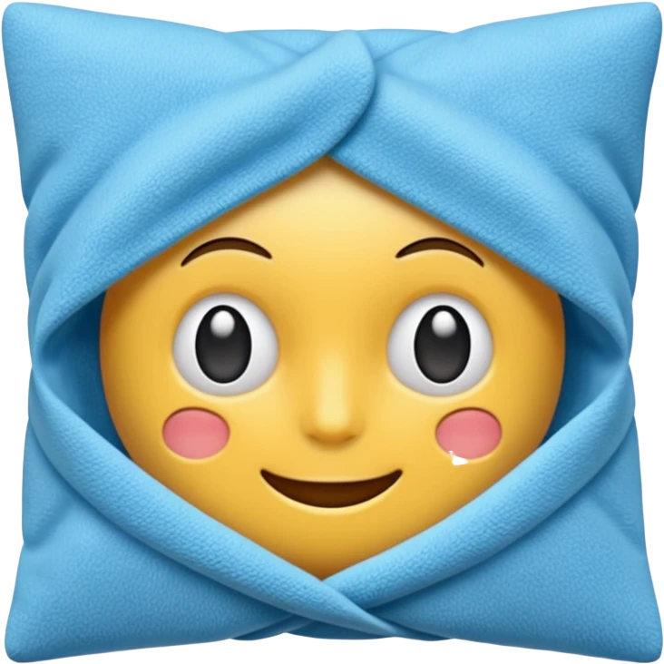 blue microfiber cloth cleaner emoji