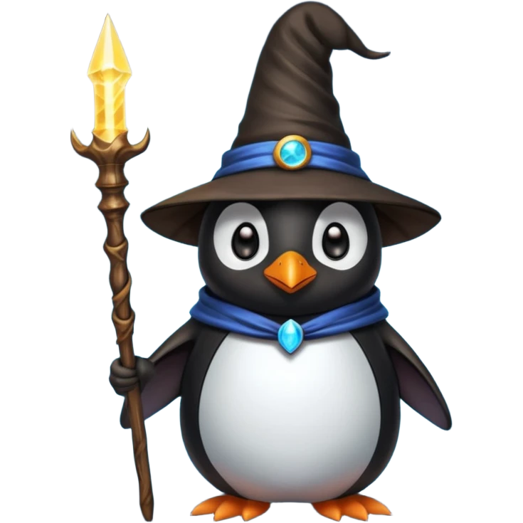 Penguin Wizard emoji