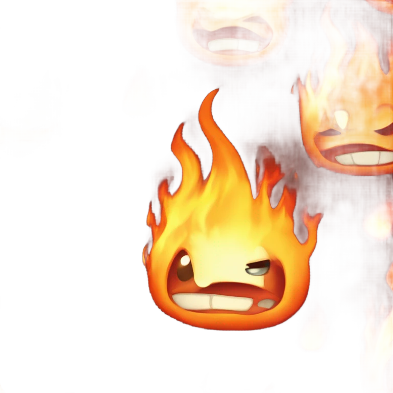 calcifer from studio ghibli emoji